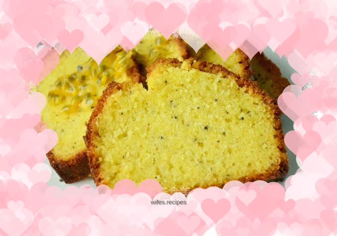 Passion fruit pound cake