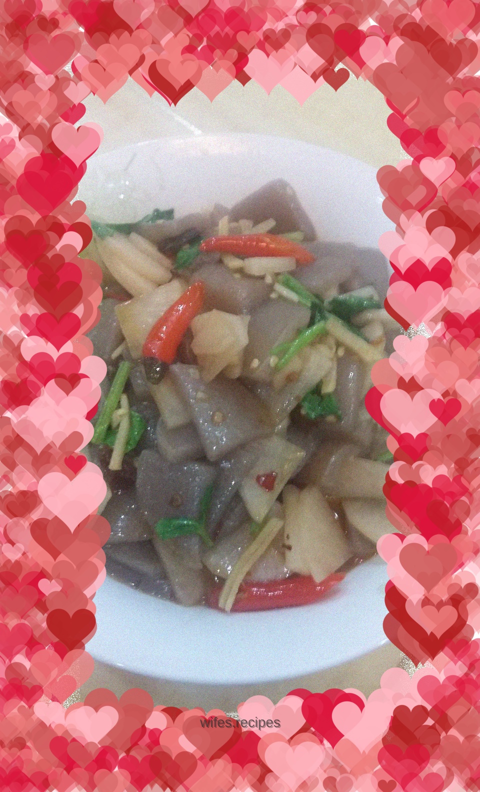 Fried Konjac with Kimchi