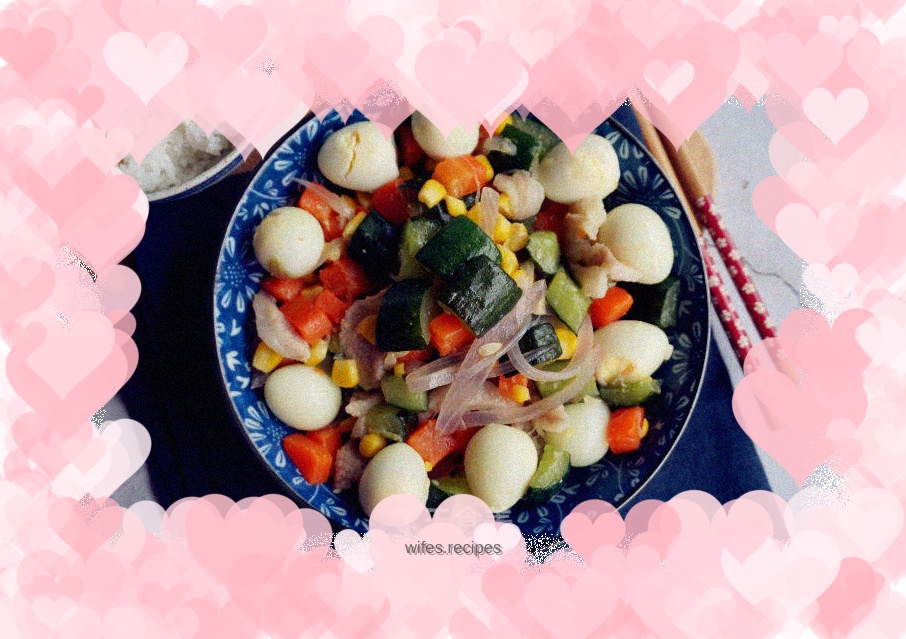 Nutritional colorful quail eggs