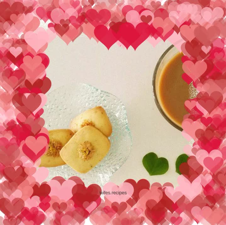 Chrysanthemum floral cookies