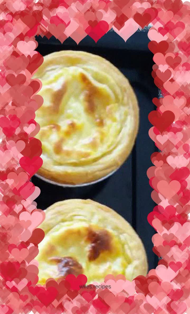 Simple version of egg tart