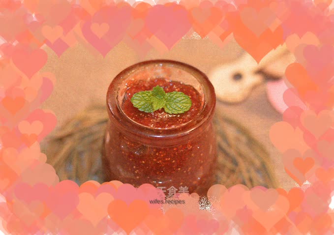 Homemade delicious strawberry jam