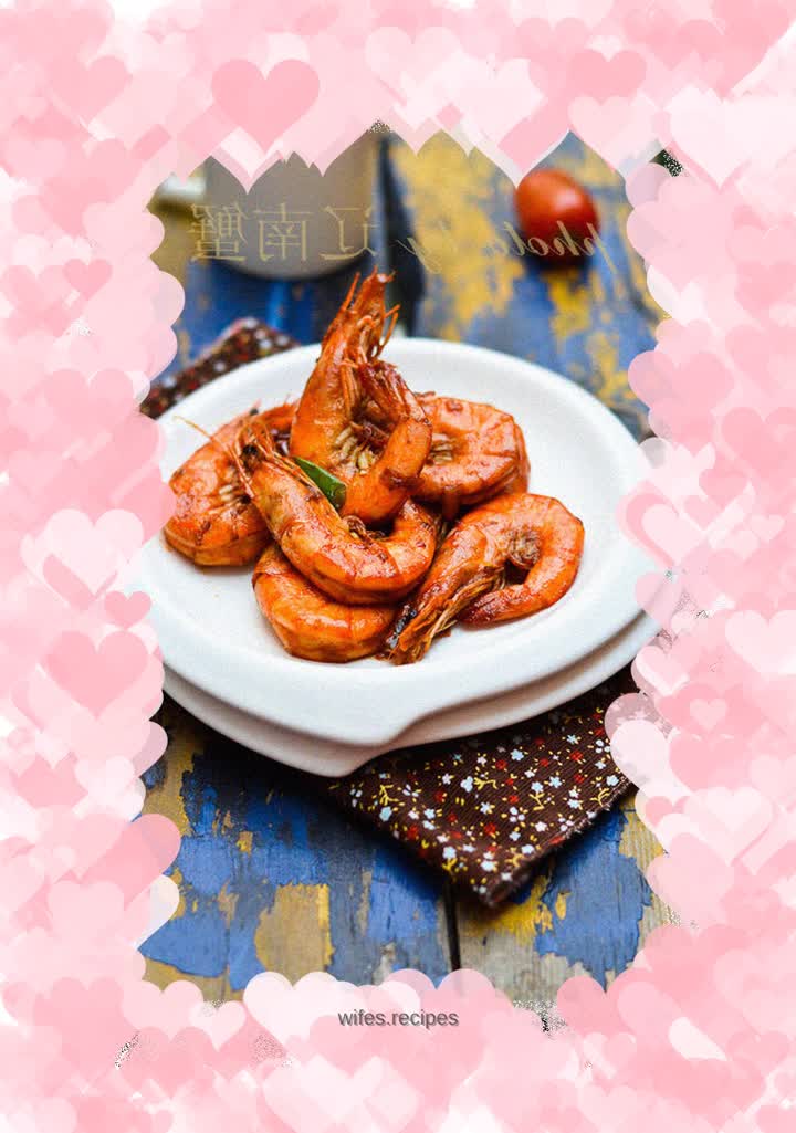 Braised prawns in soy sauce
