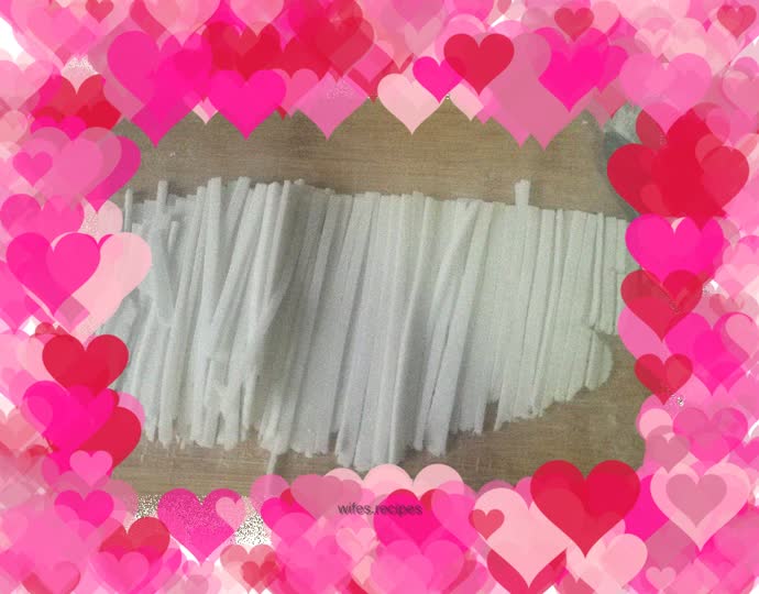 Homemade potato flour vermicelli