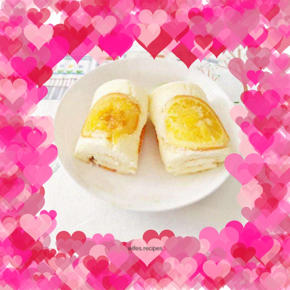Sweet Orange Cake Roll