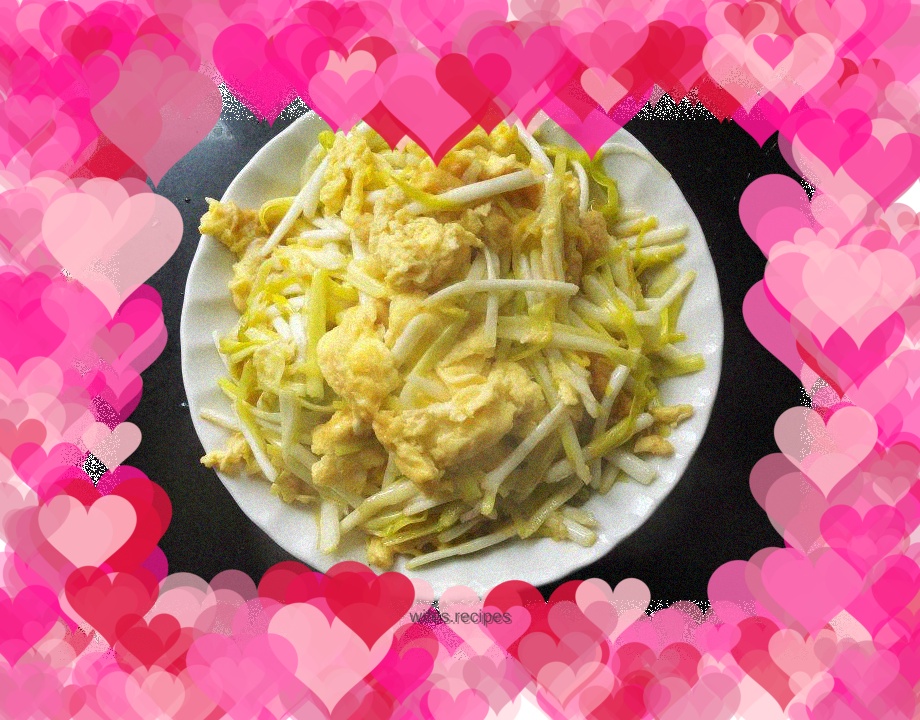 Garlic scrambled eggs