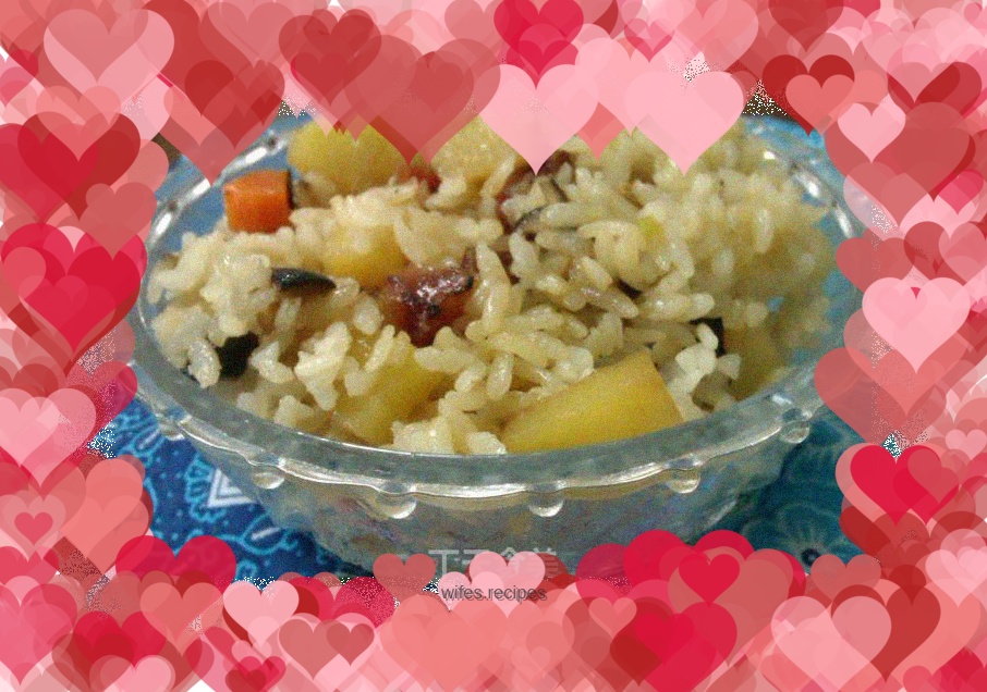 Sausage braised rice