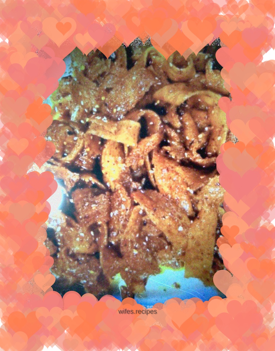 Homemade rice spicy strips