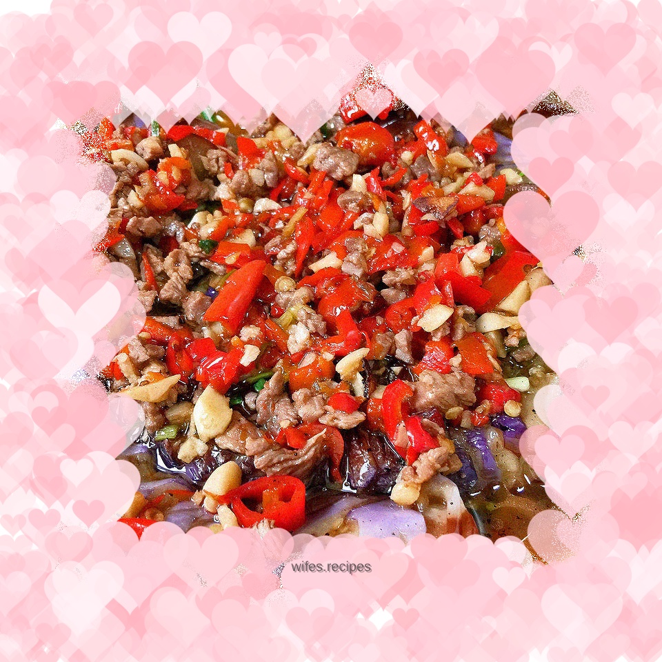 Homemade eggplant with minced meat (Panlong eggplant)
