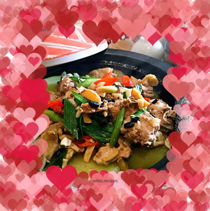 Braised Chicken with Bean Curd and Black Bean Sauce