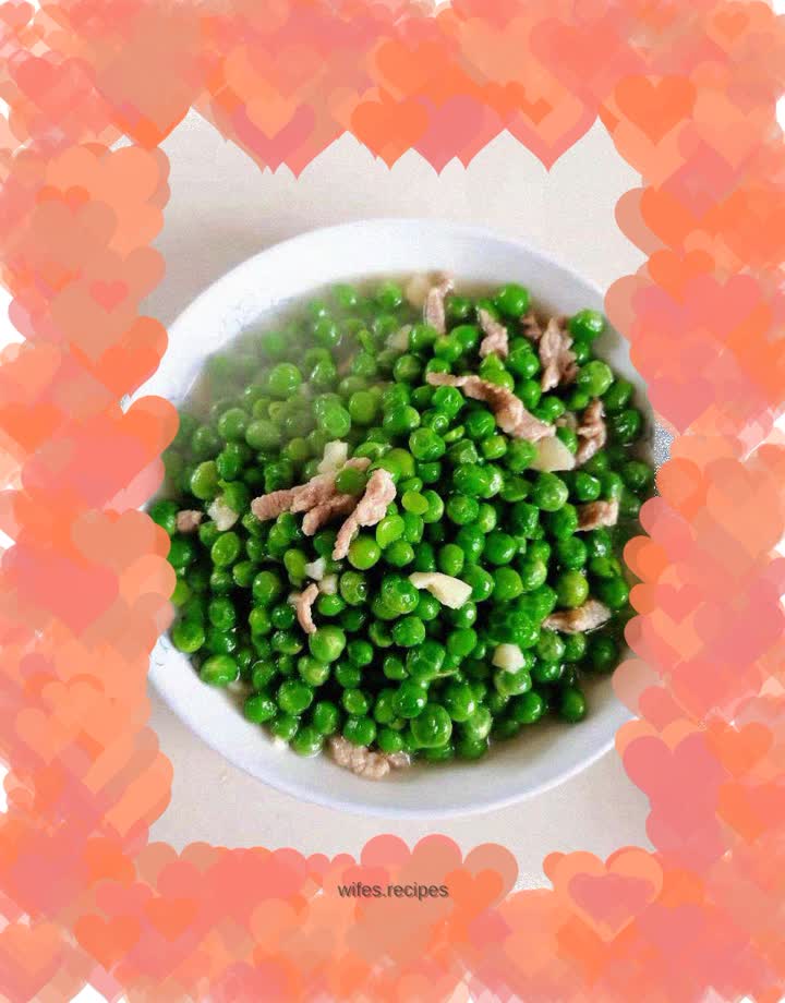 Stir-fried peas with shredded pork