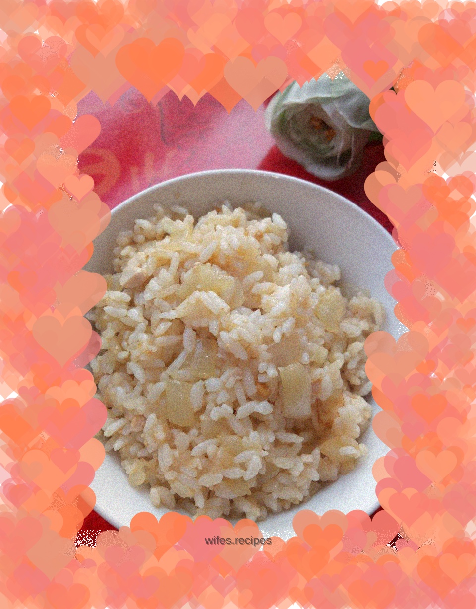 Sea Duck Egg and Onion Fried Rice