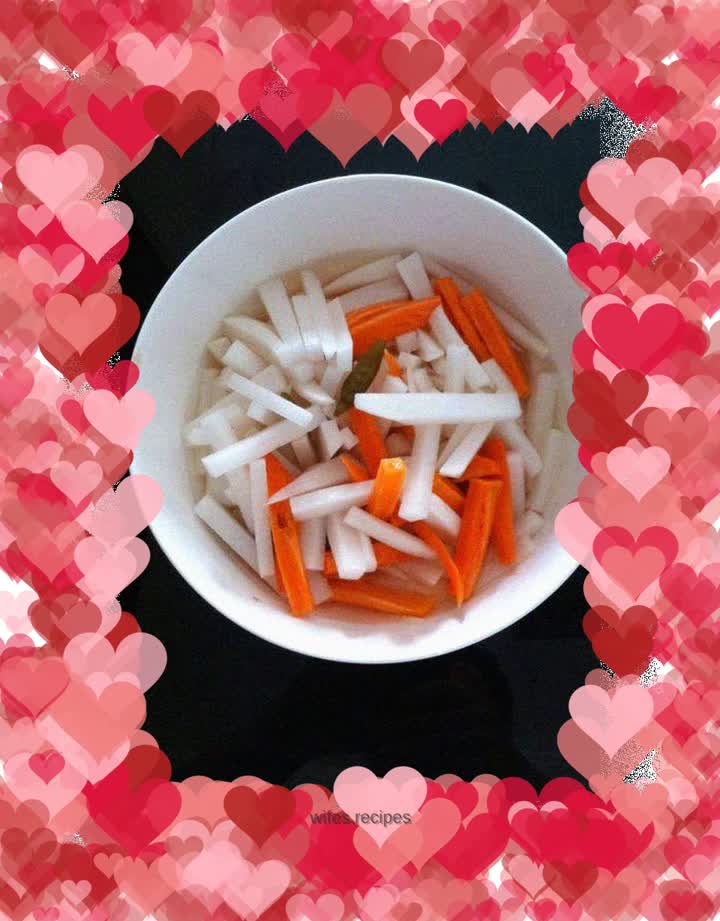 Refreshing radish stick kimchi