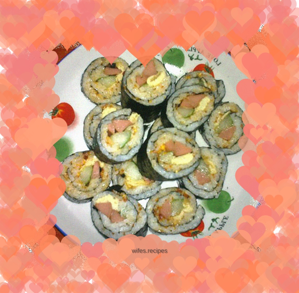 First try--seaweed rolls