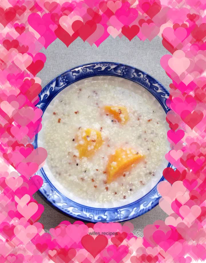 Quinoa, sweet potato and millet porridge