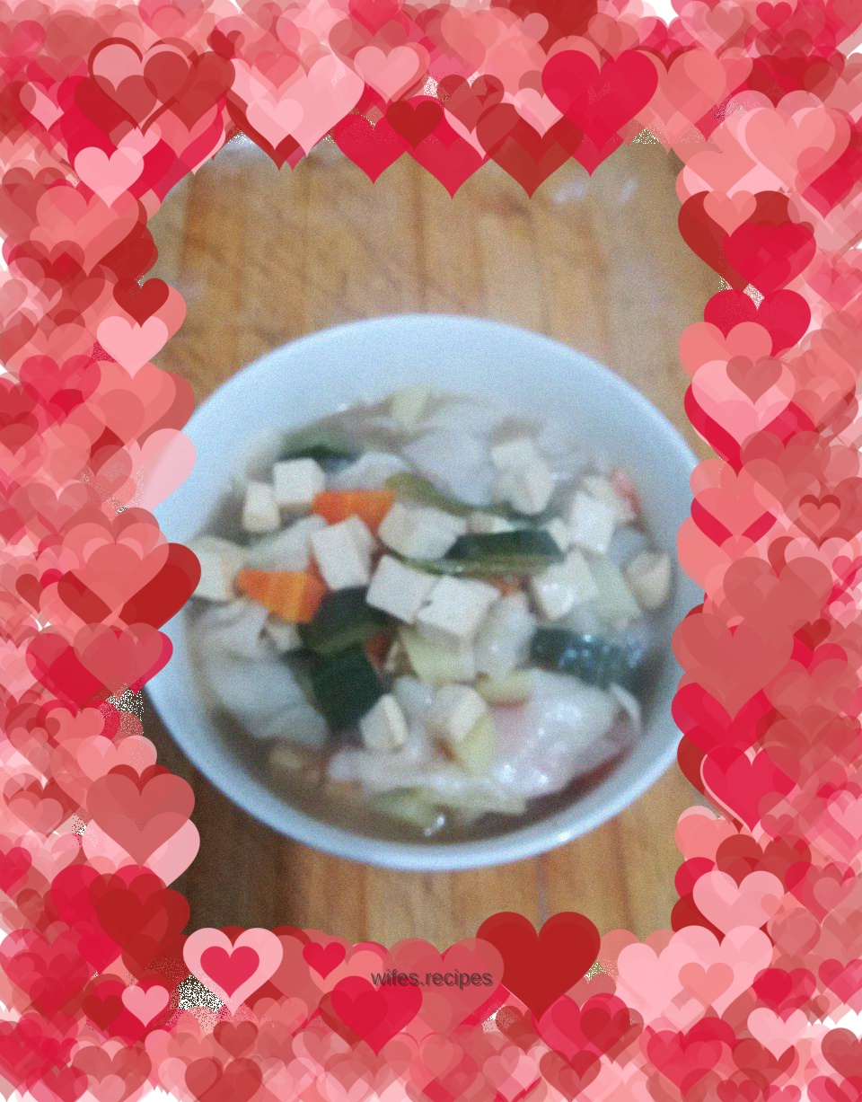 Vegetarian soup rice