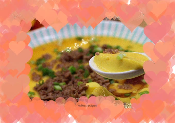 Steamed Egg with Minced Pork