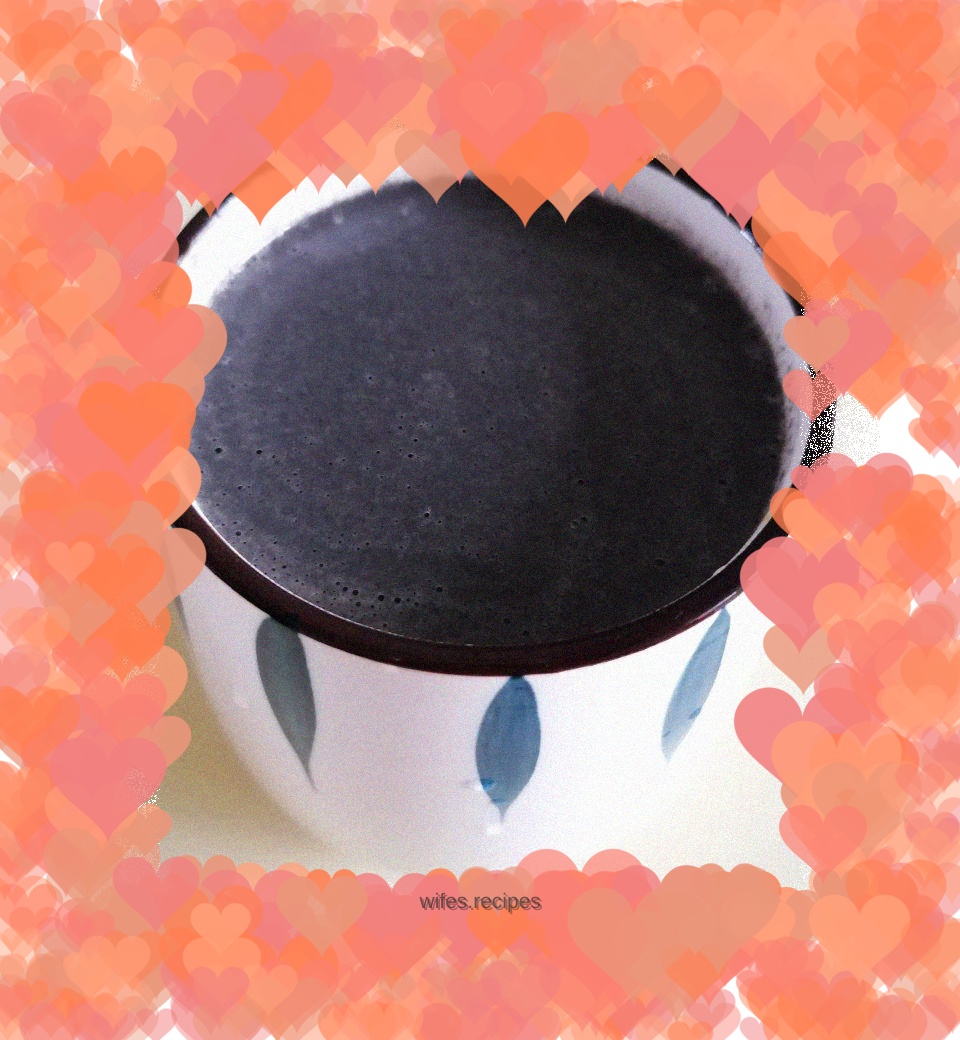 Yam and black sesame paste