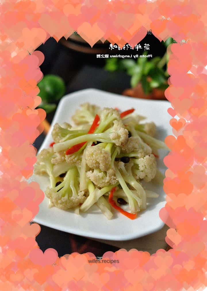 Cauliflower with soy sauce