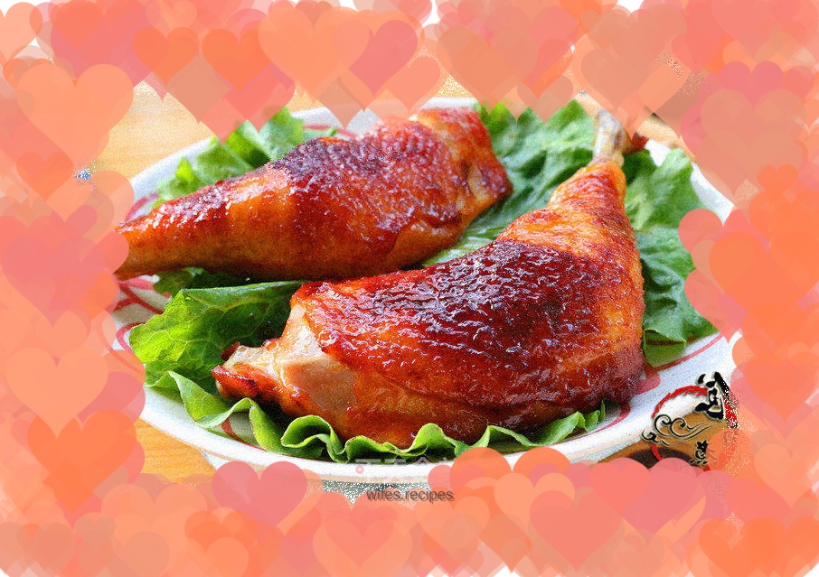 Grilled Chicken Legs with Honey Sauce