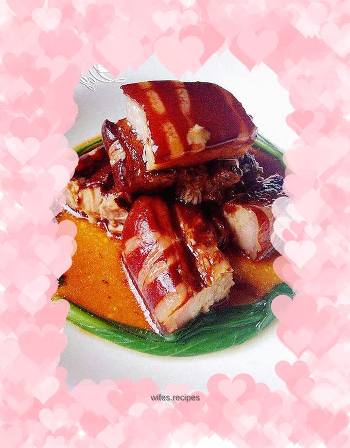 [Every bite has the fragrance of tangerine peel] Braised striped pork with tangerine peel and ginger