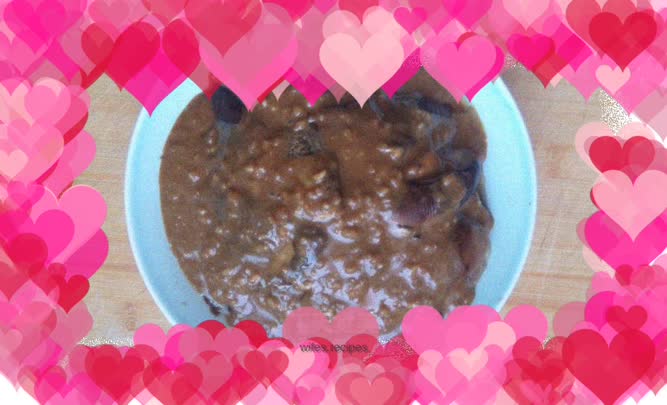 Hand-shredded steamed eggplant