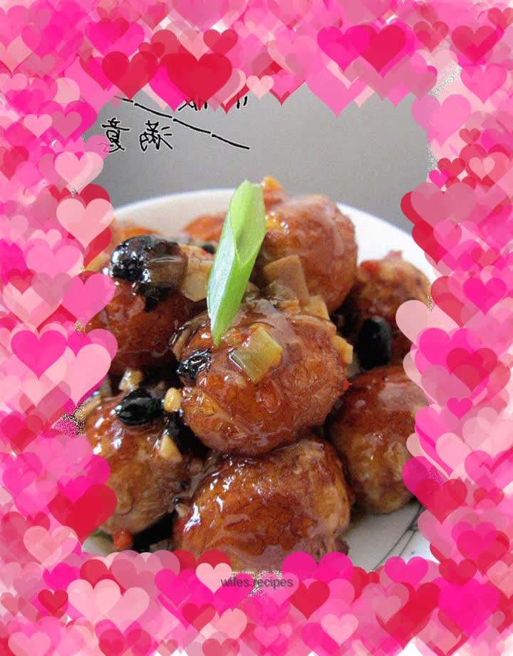 Tiger skin quail eggs with soy sauce