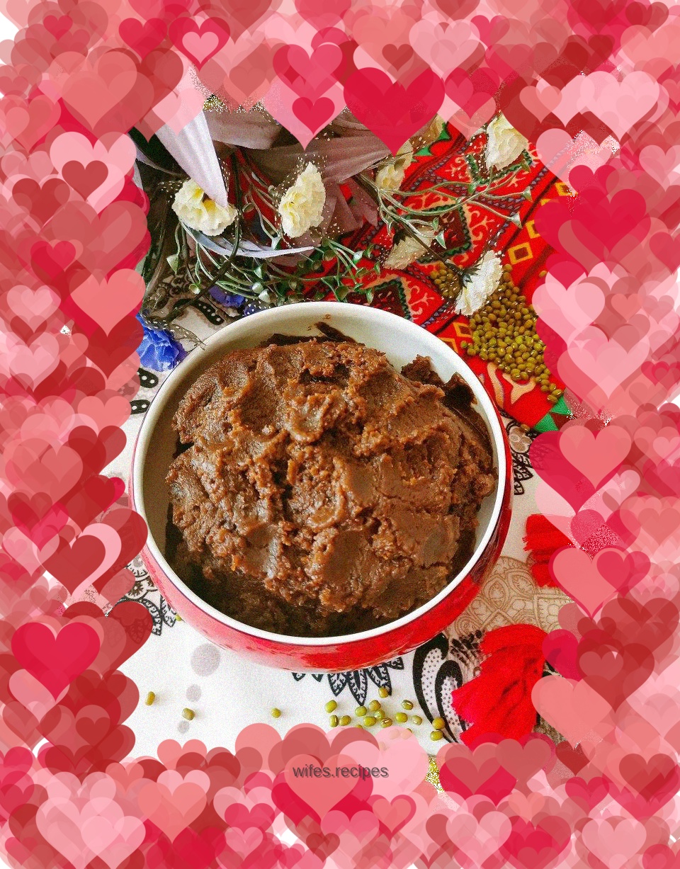 Homemade mung bean filling