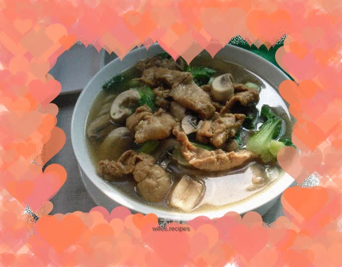 Mushroom Pork Rice Noodles