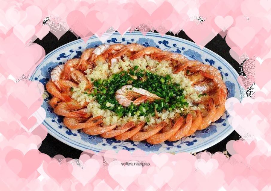 Steamed Shrimp with Garlic Sauce