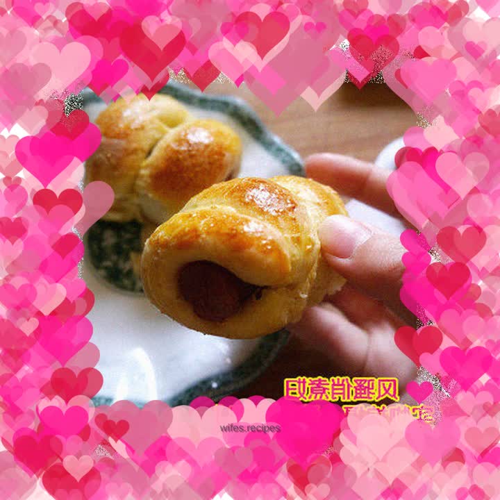 Homemade buttered oatmeal bread + mini hot dog rolls