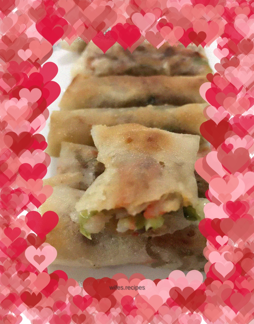 Pan-fried spring rolls