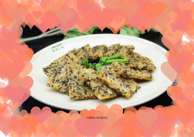 Turn leftover rice into snacks, sesame rice cakes