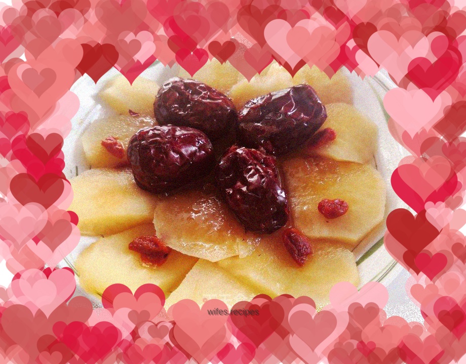 Steamed Apple with Red Dates🍎
