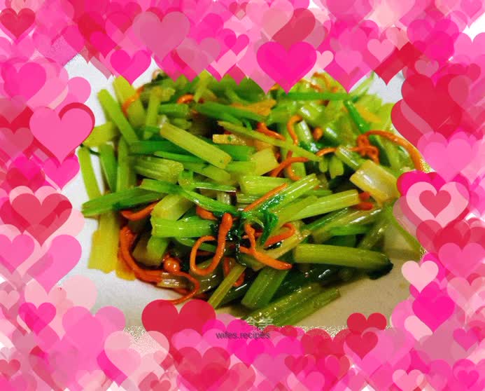 Stir-fried Cordyceps Flowers with Celery