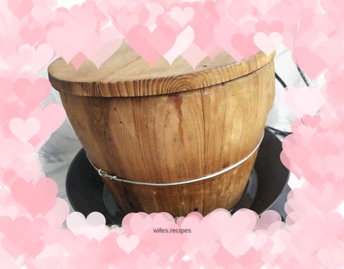 Wooden barrel rice