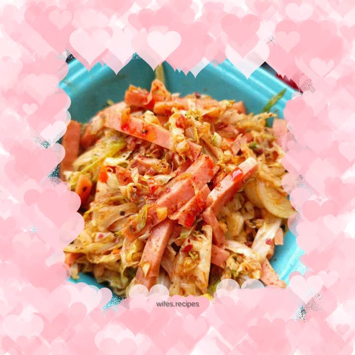 Cabbage with sausage