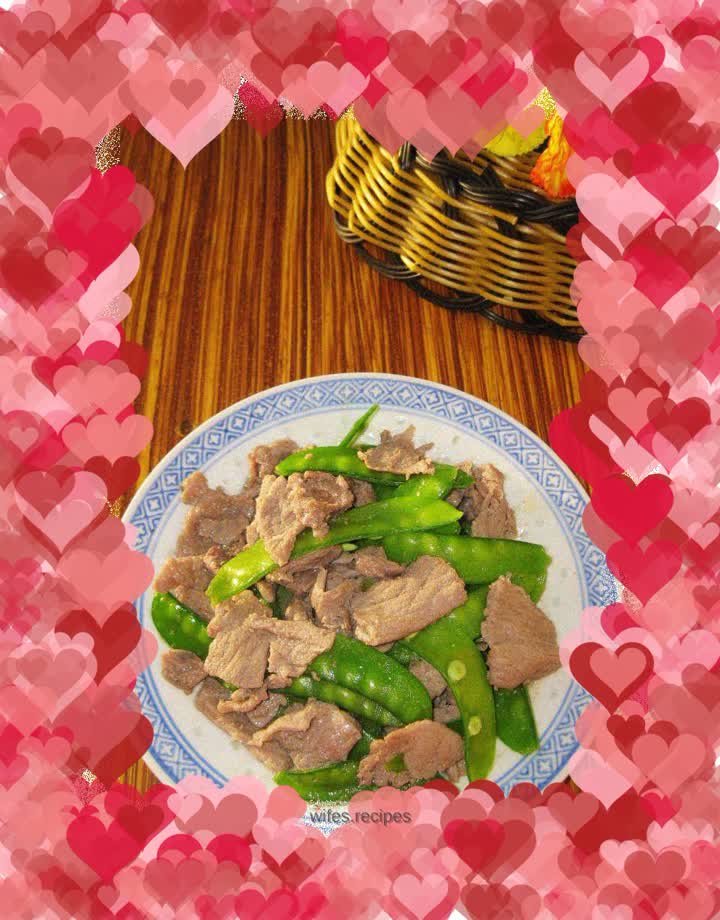 Beef Stir-fried Snow Peas