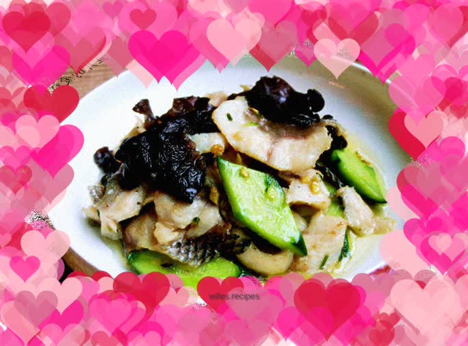 Fried black fish fillets