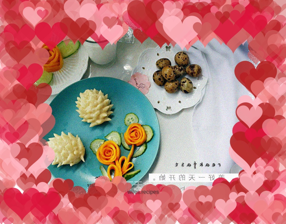 Simple shaped hedgehog steamed buns