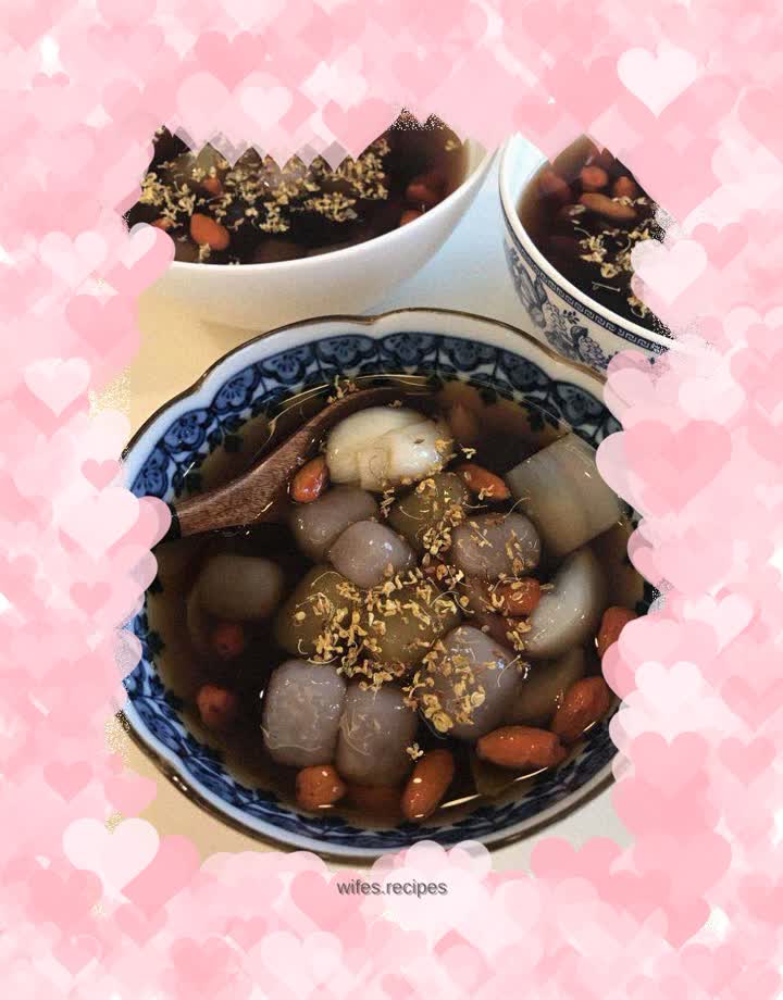 Golden cinnamon brown sugar taro balls