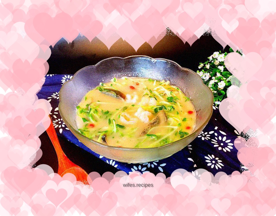 Pea sprouts for soup