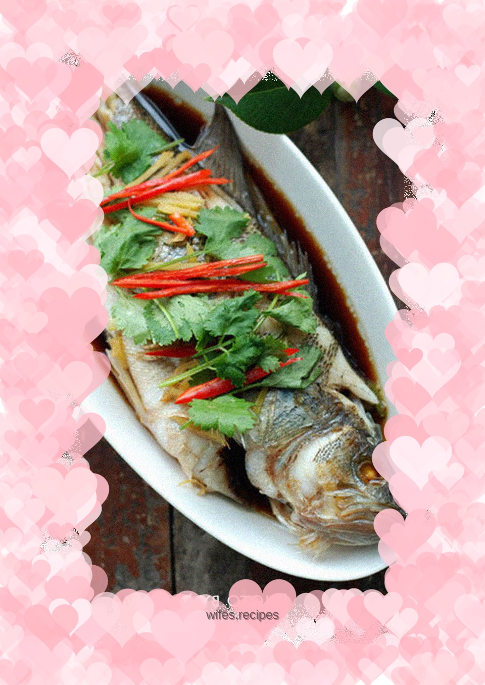 Steamed seabass
