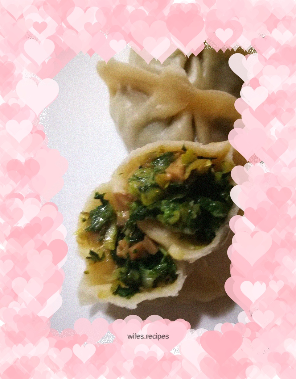 Matsutake and cabbage steamed dumplings