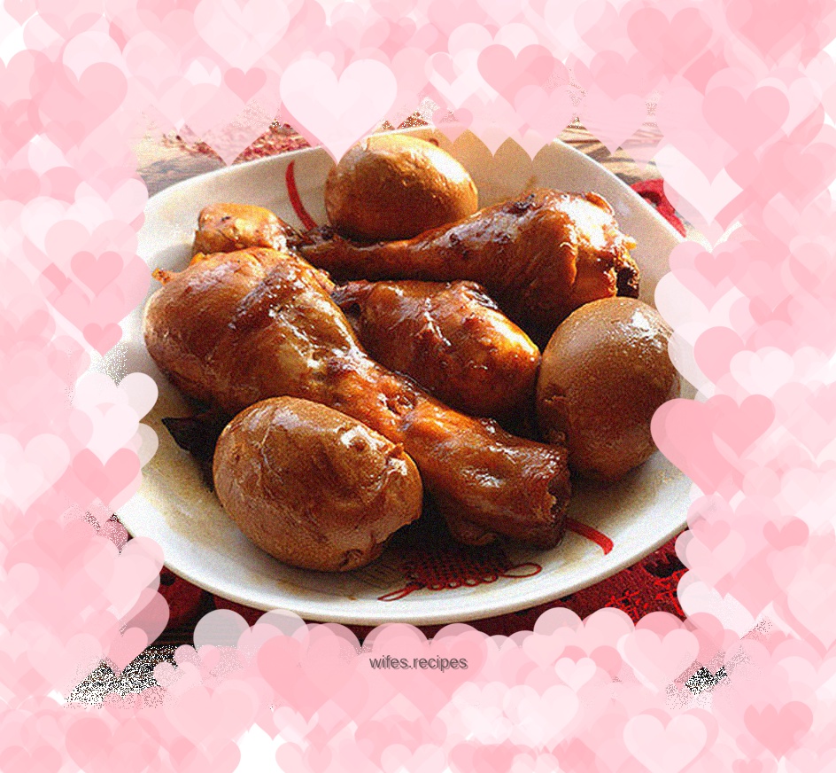 Sautéed Chicken Legs and Eggs