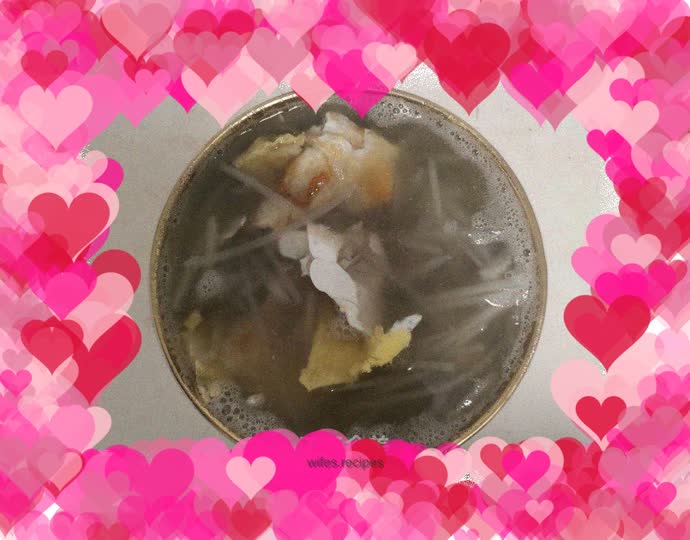 White radish and egg soup