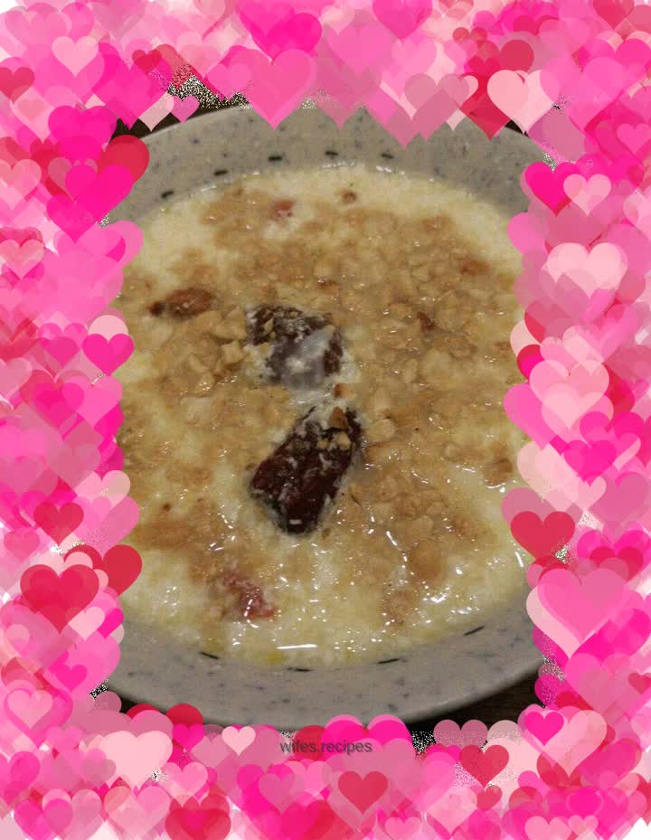 Fermented glutinous rice, eggs and milk