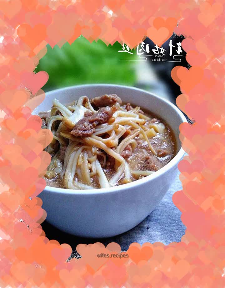 【Enoki Mushroom Stir-fried Shredded Pork】Nutritional "Bacteria" Balance
