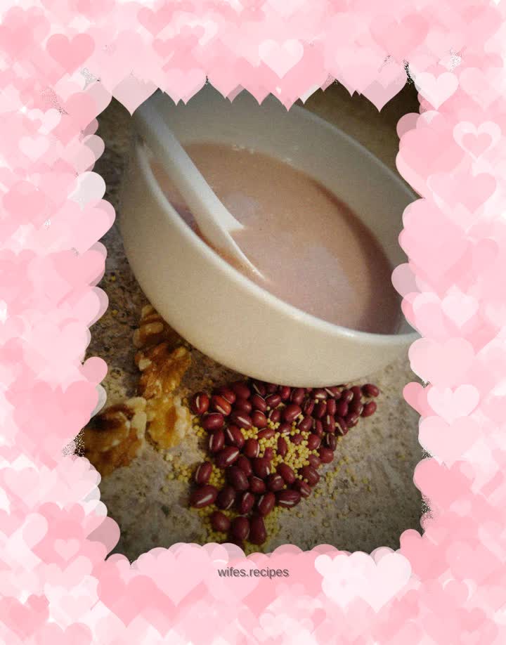 Red bean and millet paste