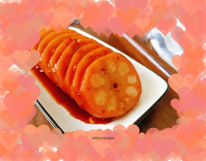 Brown sugar glutinous rice and lotus root